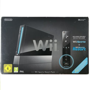 Nintendo Wii Schwarz mit Sports [Wii]