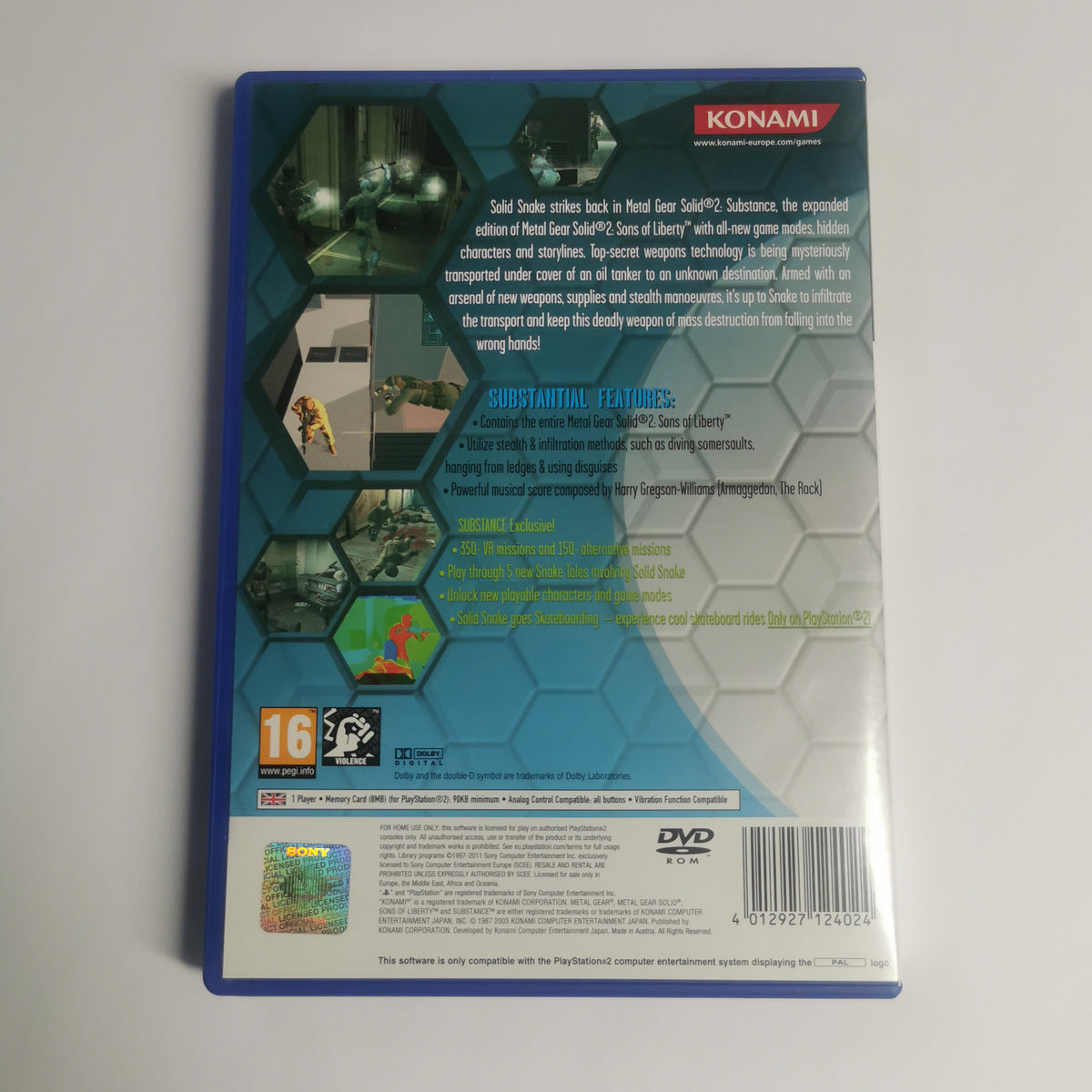 Metal Gear Solid 2: Substance [PS2]