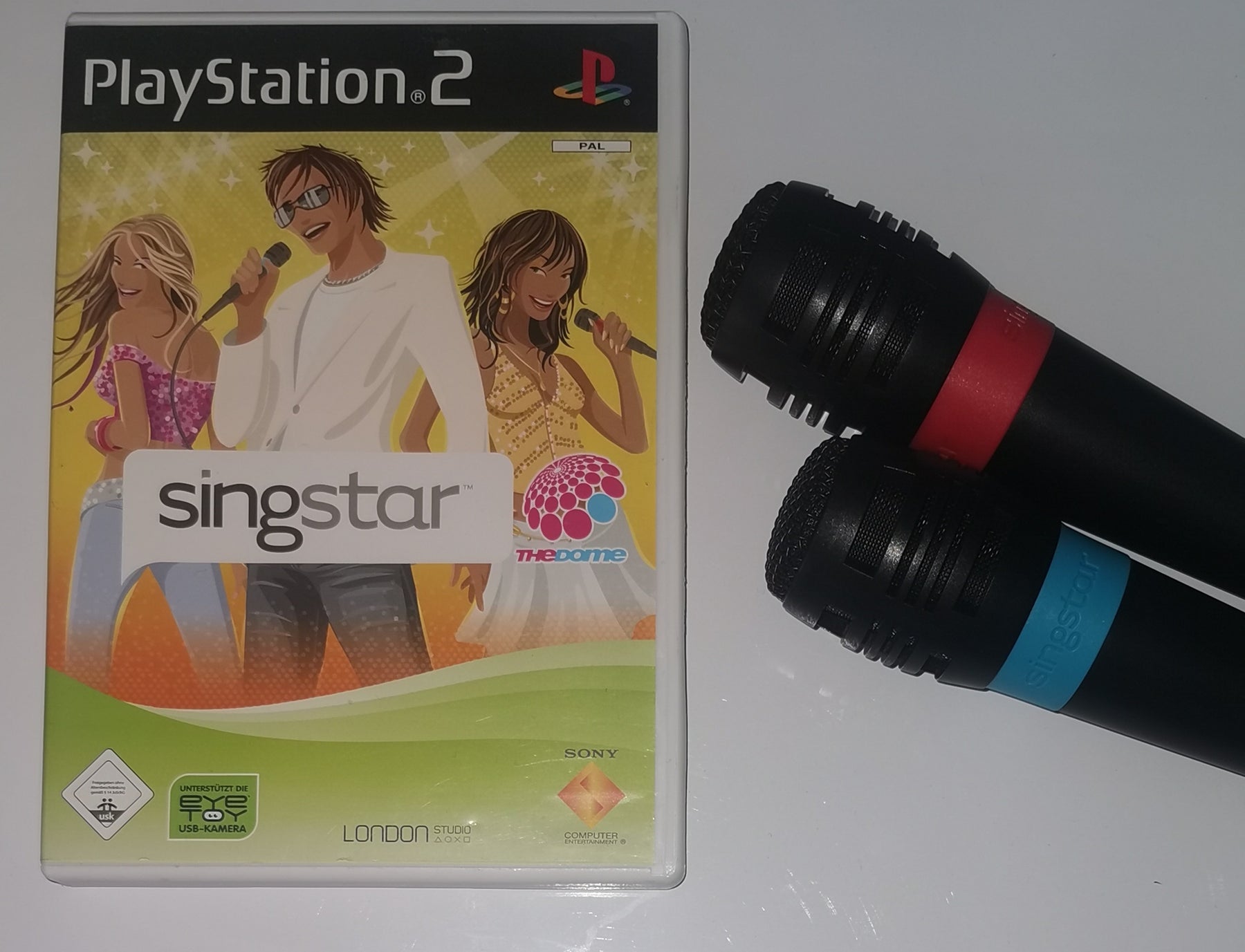 SingStar The Dome inkl 2 Mikrofone (Playstation 2) [Gut]