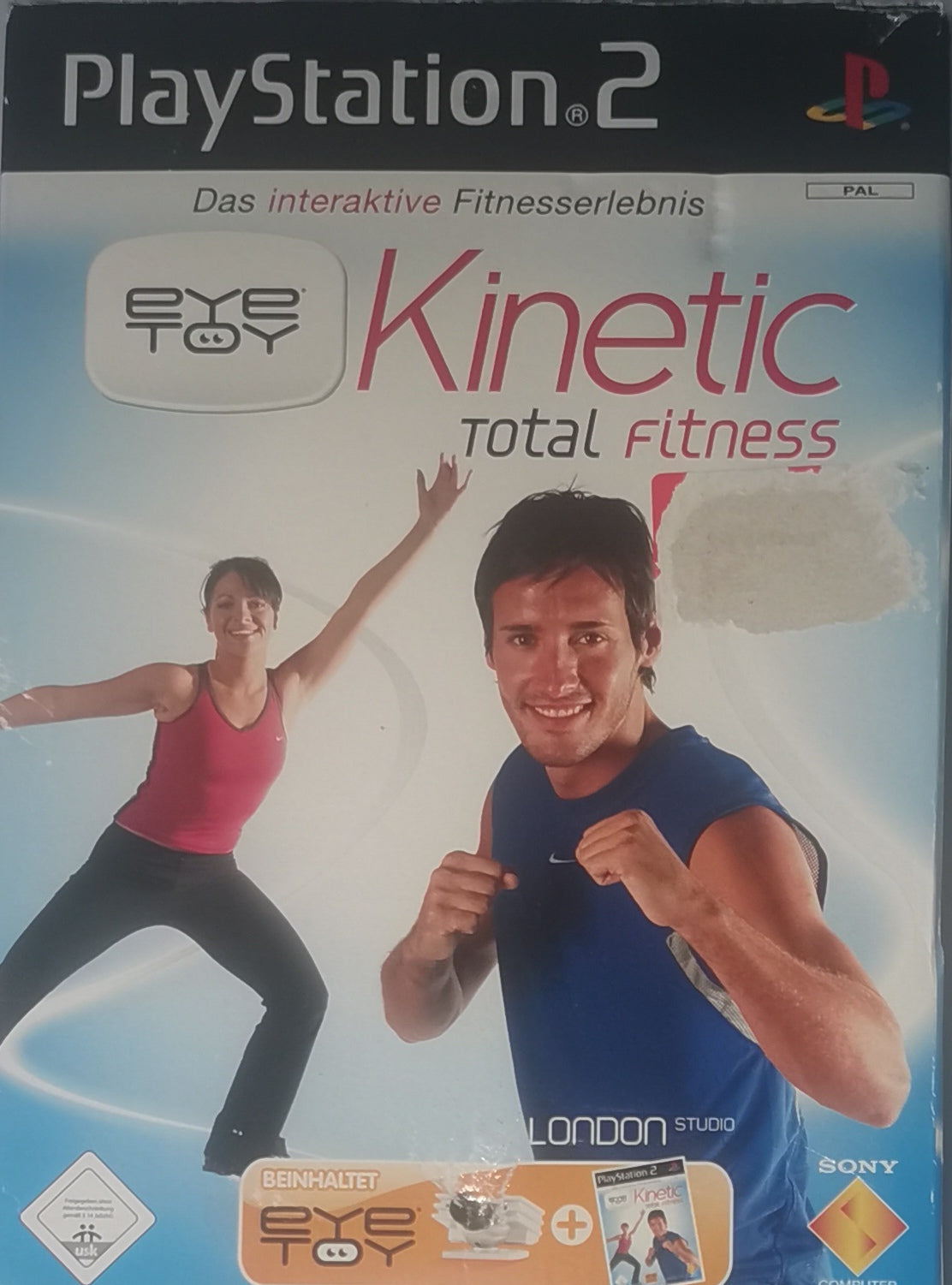 EyeToy Kinetic Total Fitness inkl Kamera PS2 (Playstation 2) [Wie Neu]