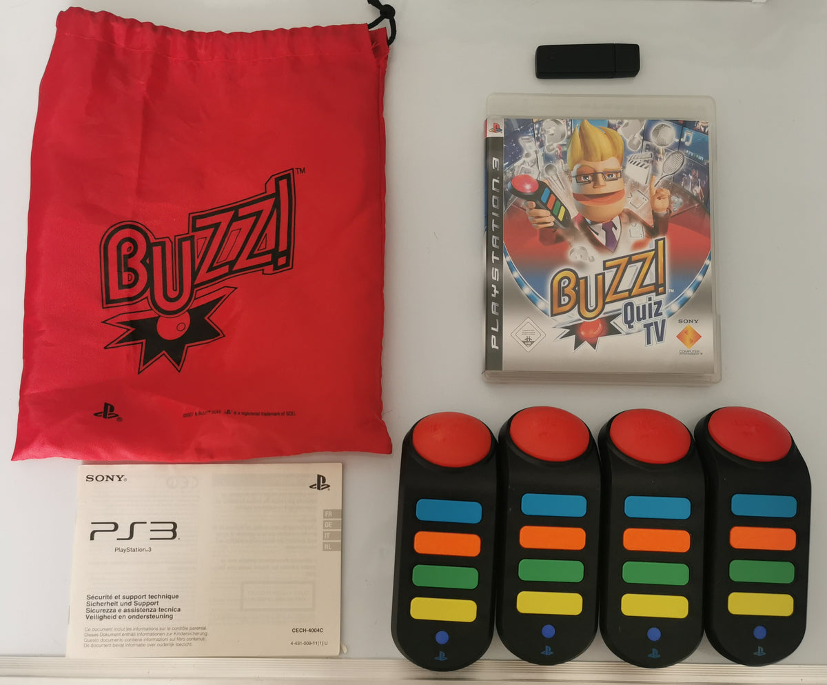 BUZZ Quiz World 4 Wireless Buzzer (Playstation 3) [Sehr Gut]