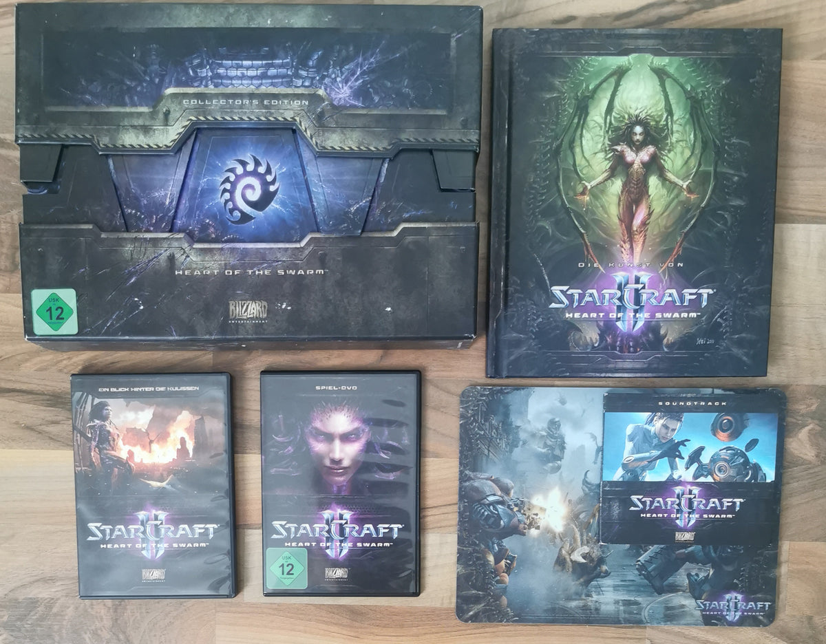 StarCraft II Heart of the Swarm AddOn Collectors Edition (Windows) [Sehr Gut]