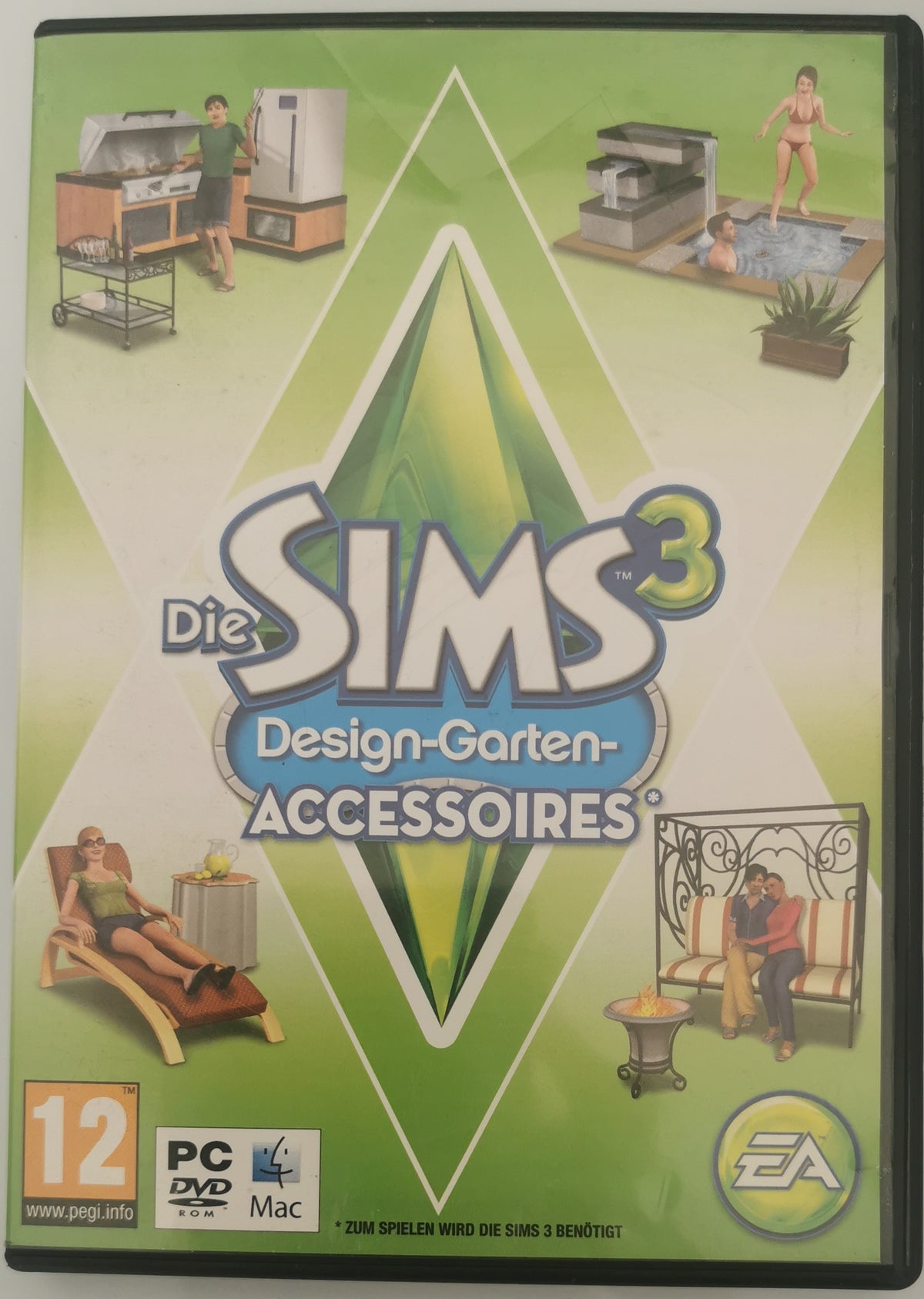 Die Sims 3 DesignGartenAccessoires PEGI (Windows) [Gut]