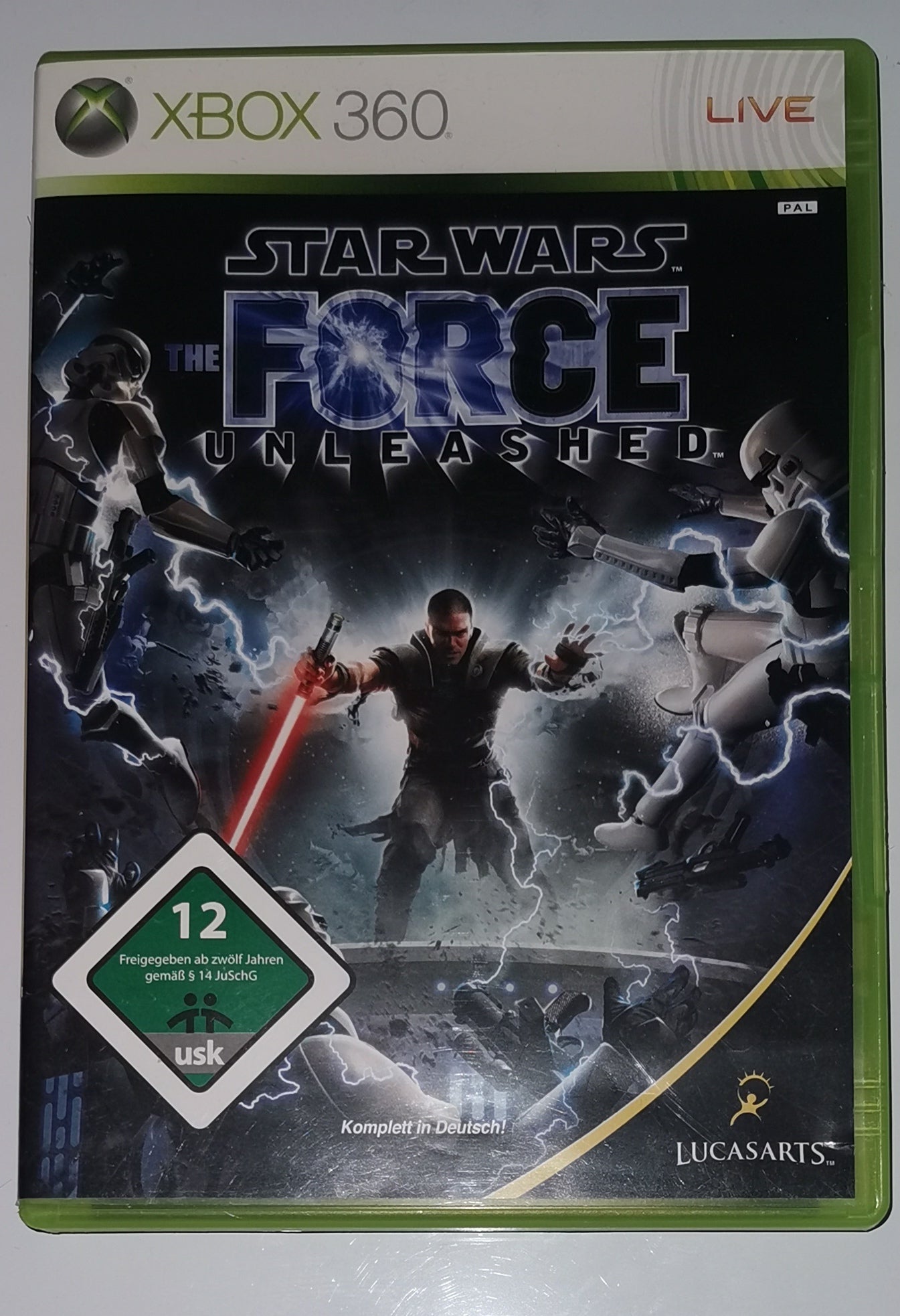Star Wars The Force Unleashed (Xbox 360) [Gut]