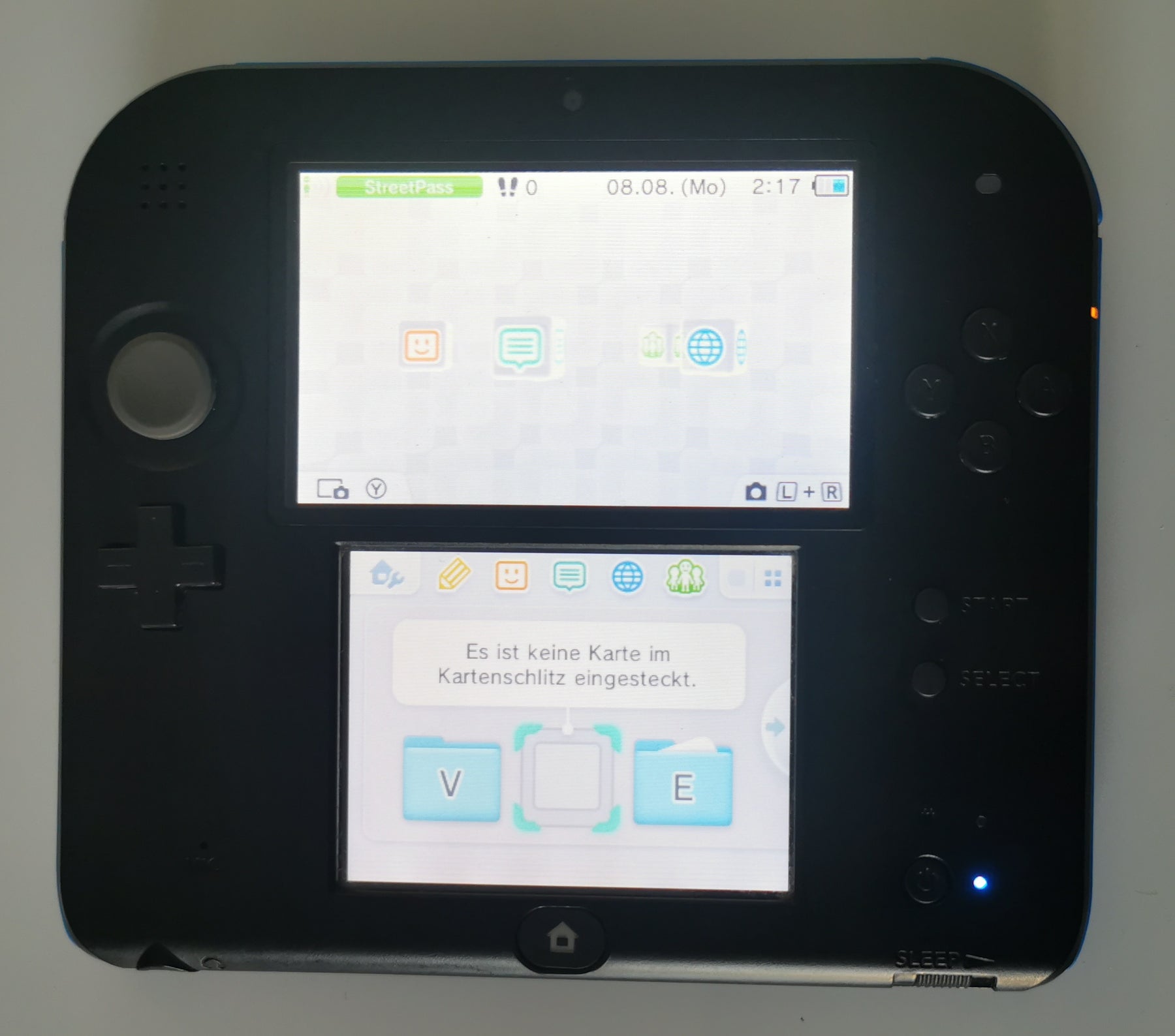 Nintendo 2DS Konsole schwarzblau (Nintendo 3DS) [Gut]