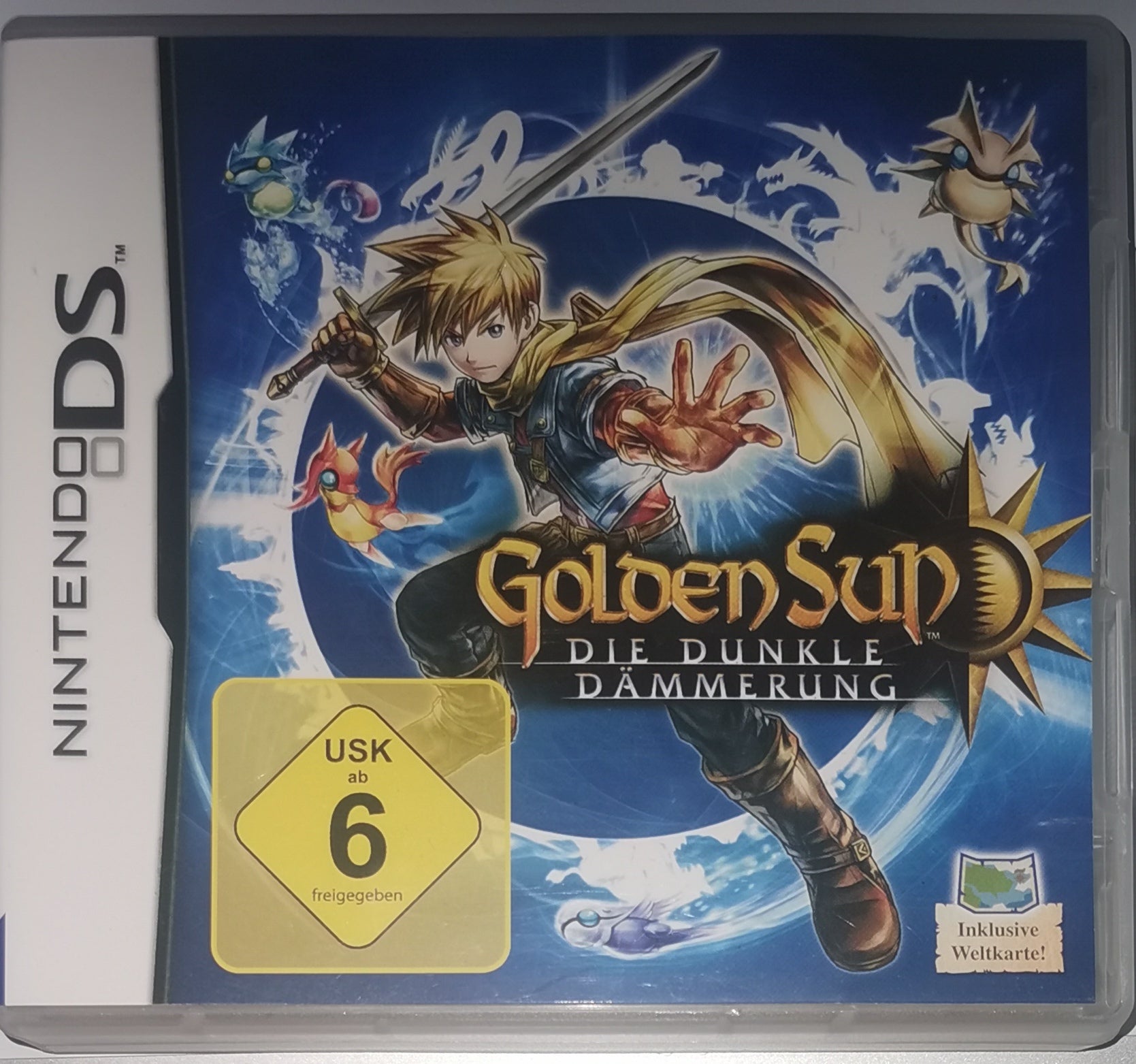 Golden Sun Die dunkle Daemmerung inkl Weltkarte Nintendo DS [Wie Neu]