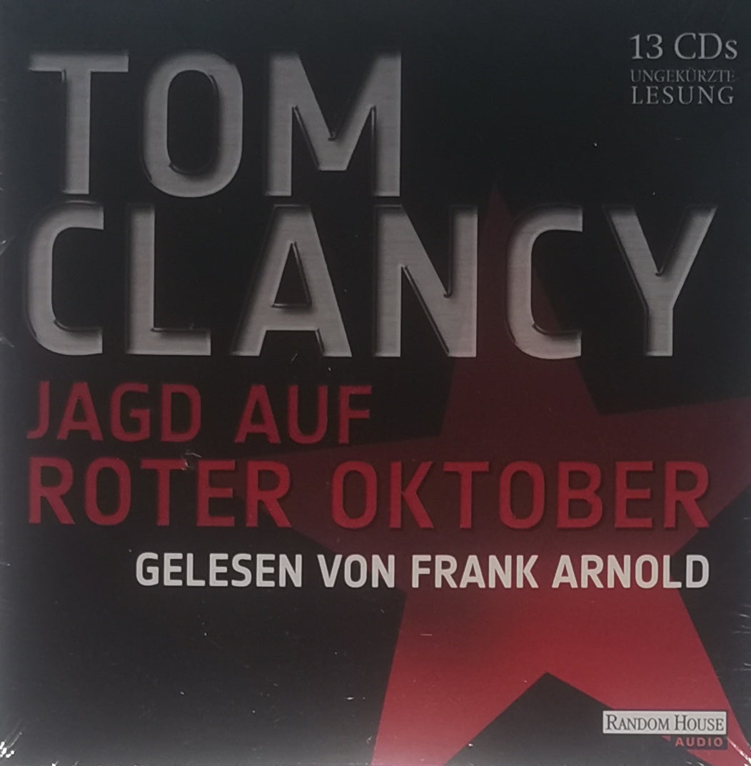 Tom Clancy Jagd auf Roter Oktober gelesen von Frank Arnold Hoerbuch 13 CDs MP3 NR 29095414 [Neu]