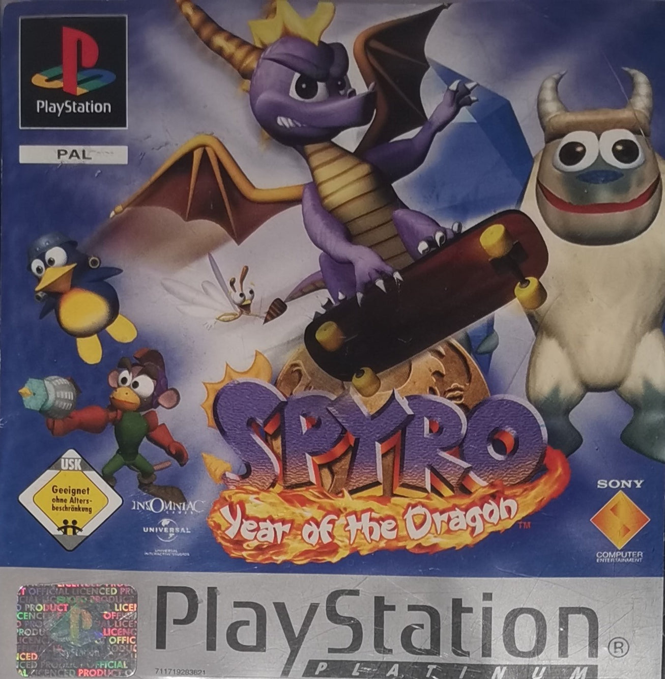 Spyro the Dragon 3 Year Of The Dragon (Playstation 1) [Gut]