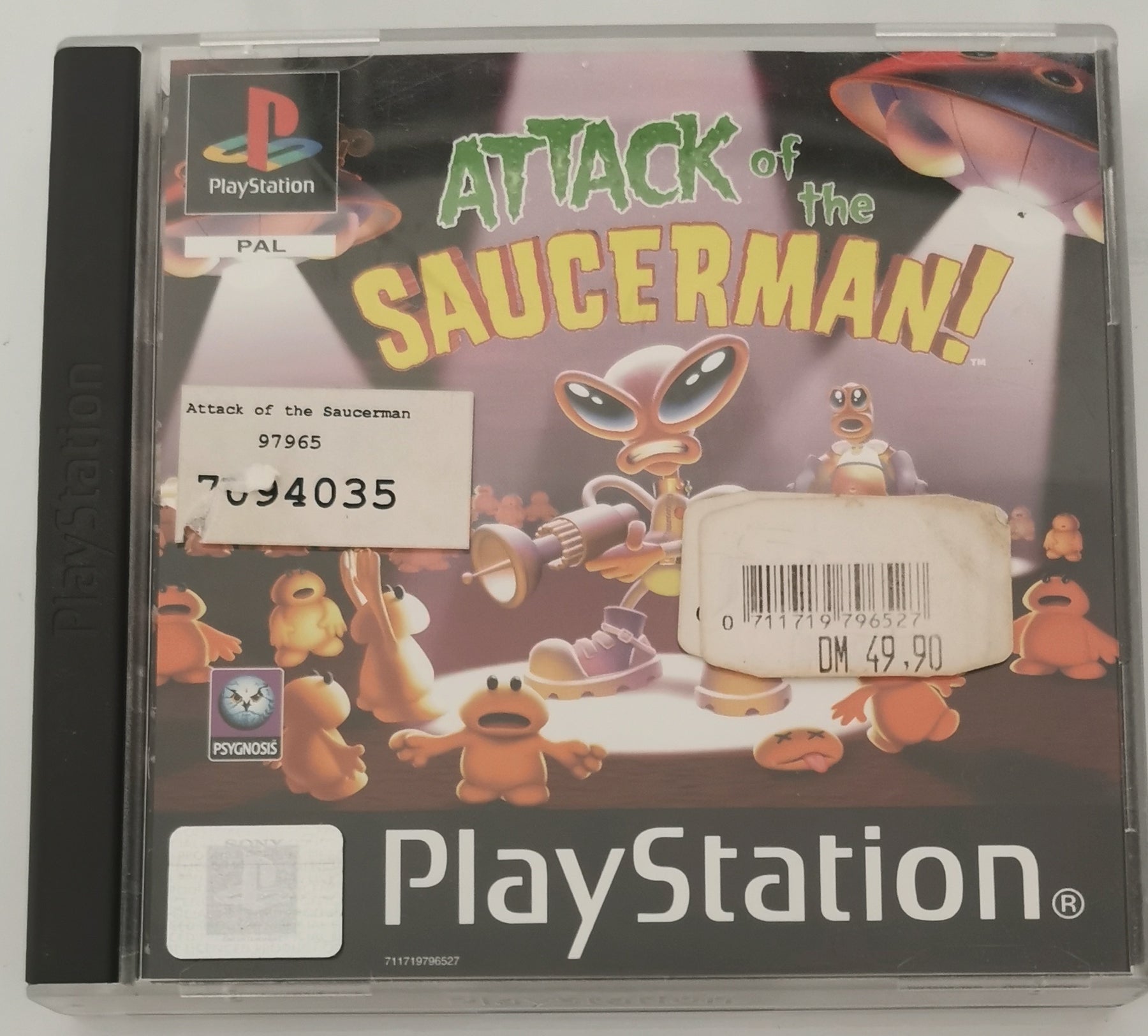 Attack of the Saucerman (Playstation 1) [Gut]