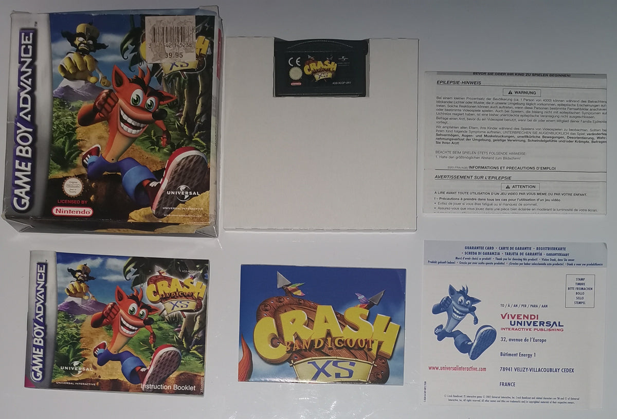 Crash Bandicoot XS (Game Boy Advance) [Akzeptabel]