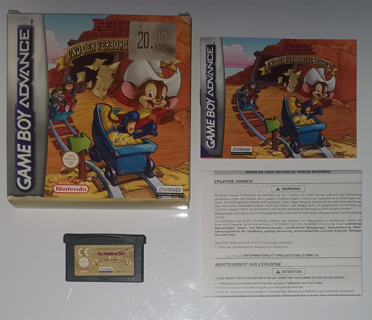 Feivel der Mauswanderer Der verborgene Schatz (Game Boy Advance) [Sehr Gut]