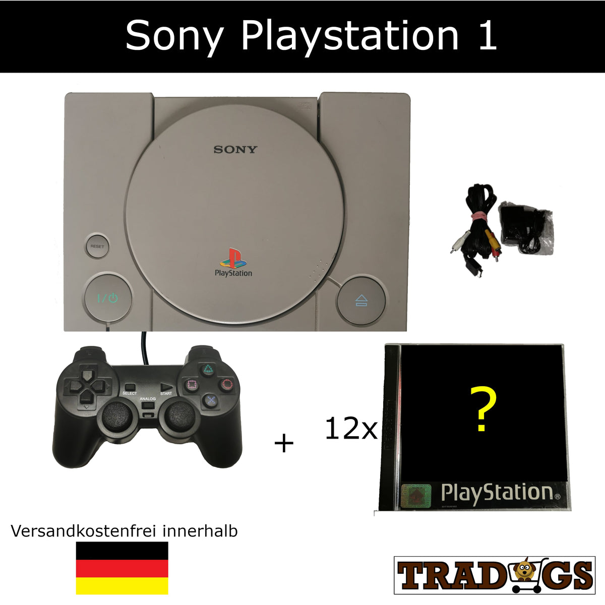 Playstation 1 Konsole m.12 Spiele [PS1]