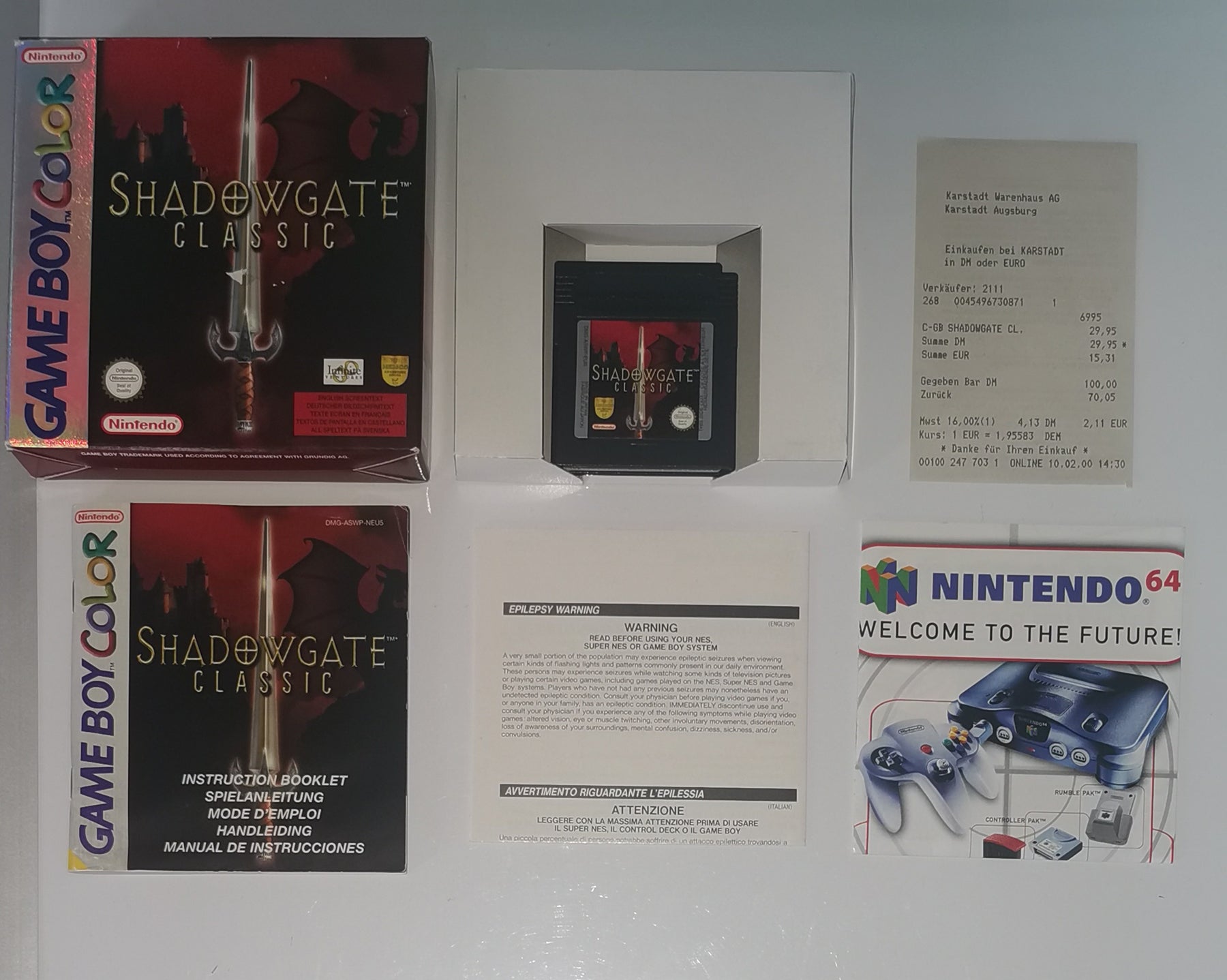 Shadowgate Classic (Game Boy Color) [Sehr Gut]