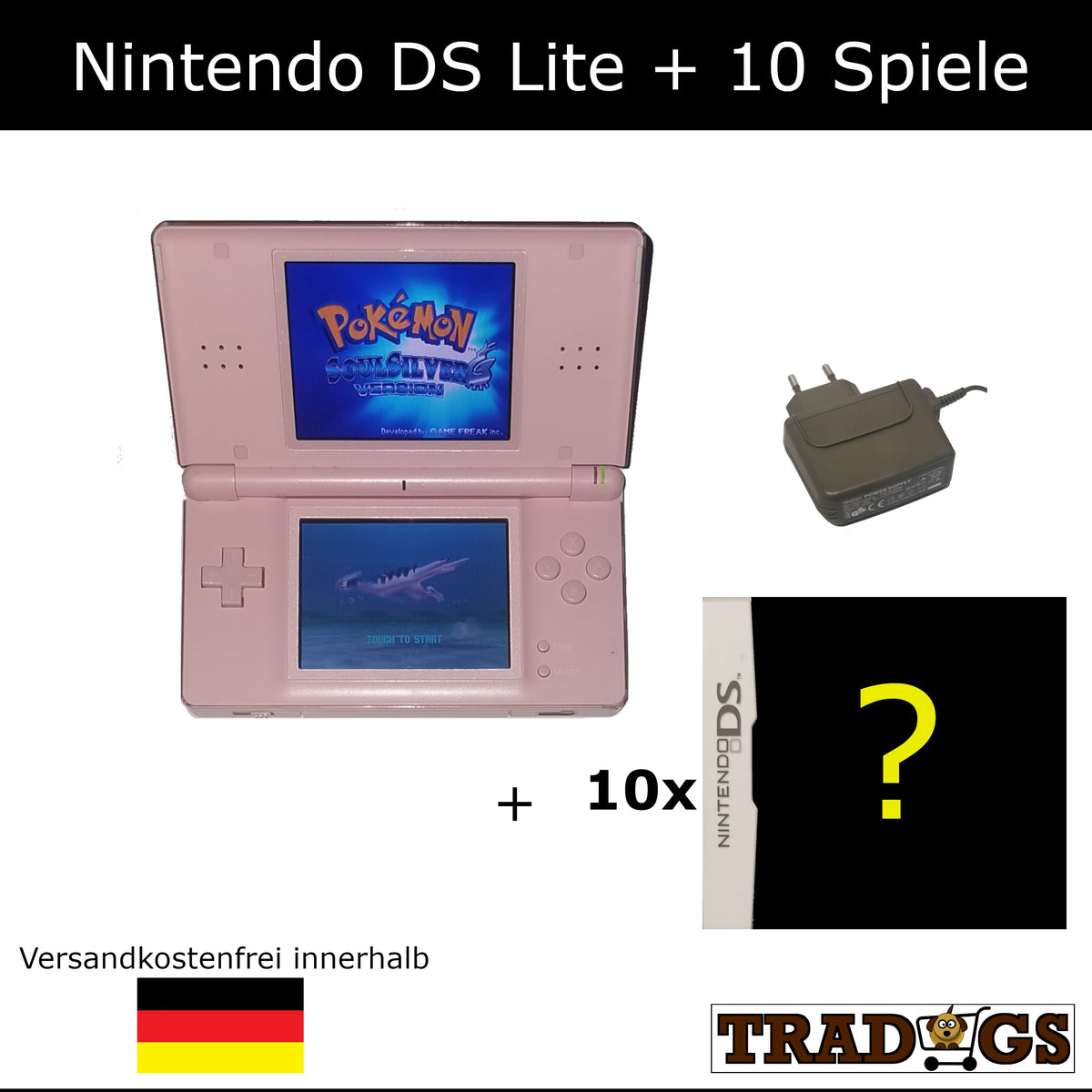 Nintendo DS Lite Rosa plus 10 Games[DS]