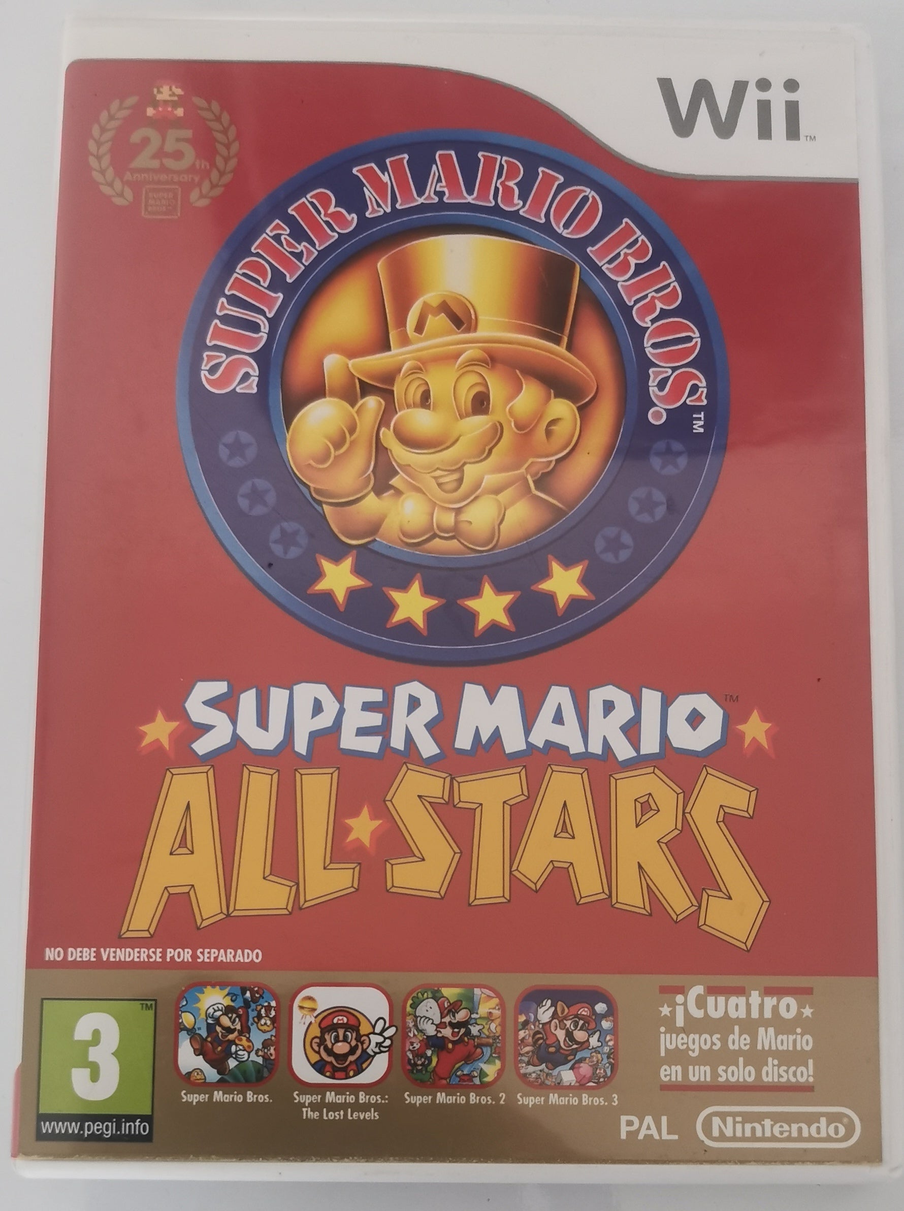 Super Mario All Stars Single Edition Nintendo Wii 25 Jahre Jubilaeum [Gut]