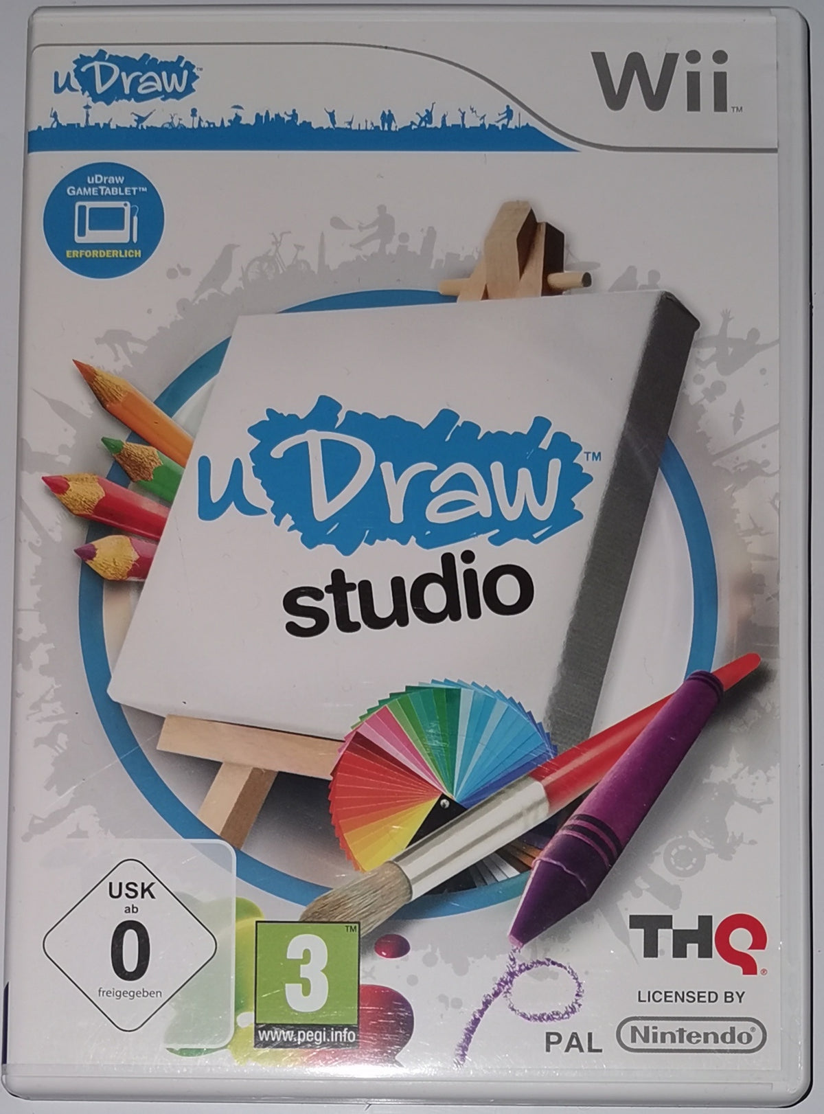 New uDraw Studio Game Only Nintendo Wii Action [Gut]
