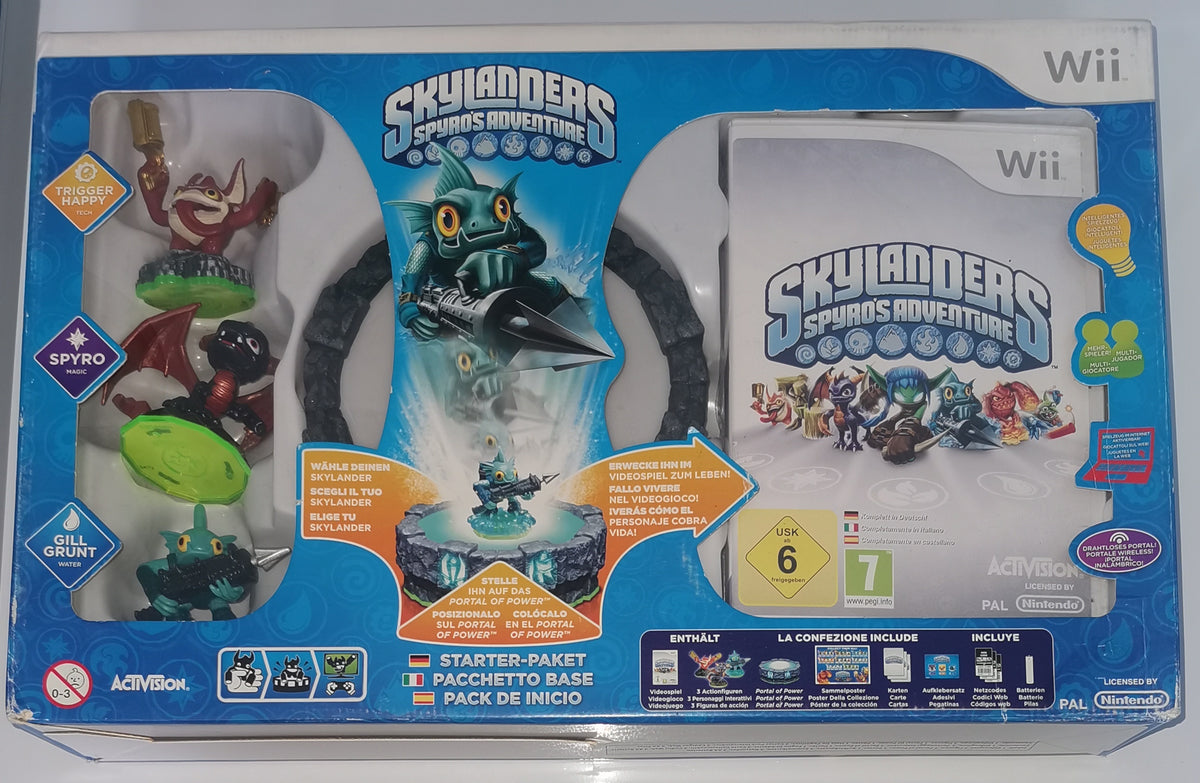 Skylanders Spyros Adventure Starter Pack inkl 3 Figuren Nintendo Wii [Sehr Gut]