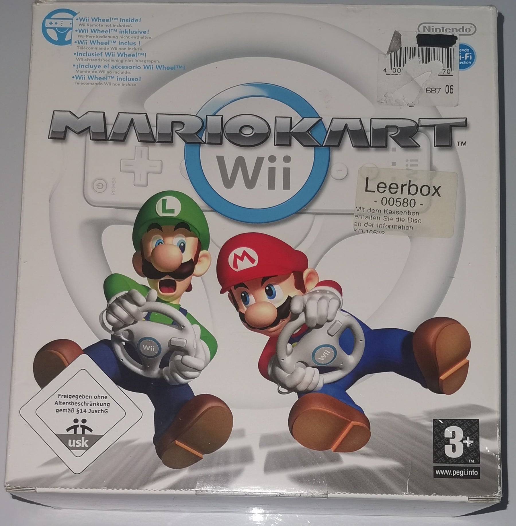 Mario Kart Wii inkl Wii Wheel Lenkrad (Nintendo Wii) [Gut]