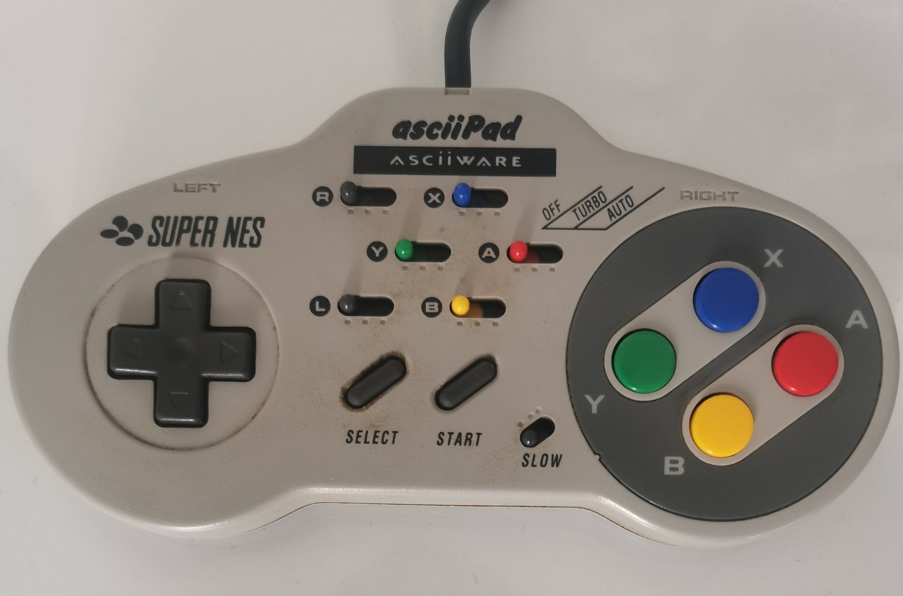 Original Ascii Special Controller / Joypad / Gamepad / Controlpad Control Pad) fuer SNES Super Nintendo PAL deutsch... [Akzeptabel]
