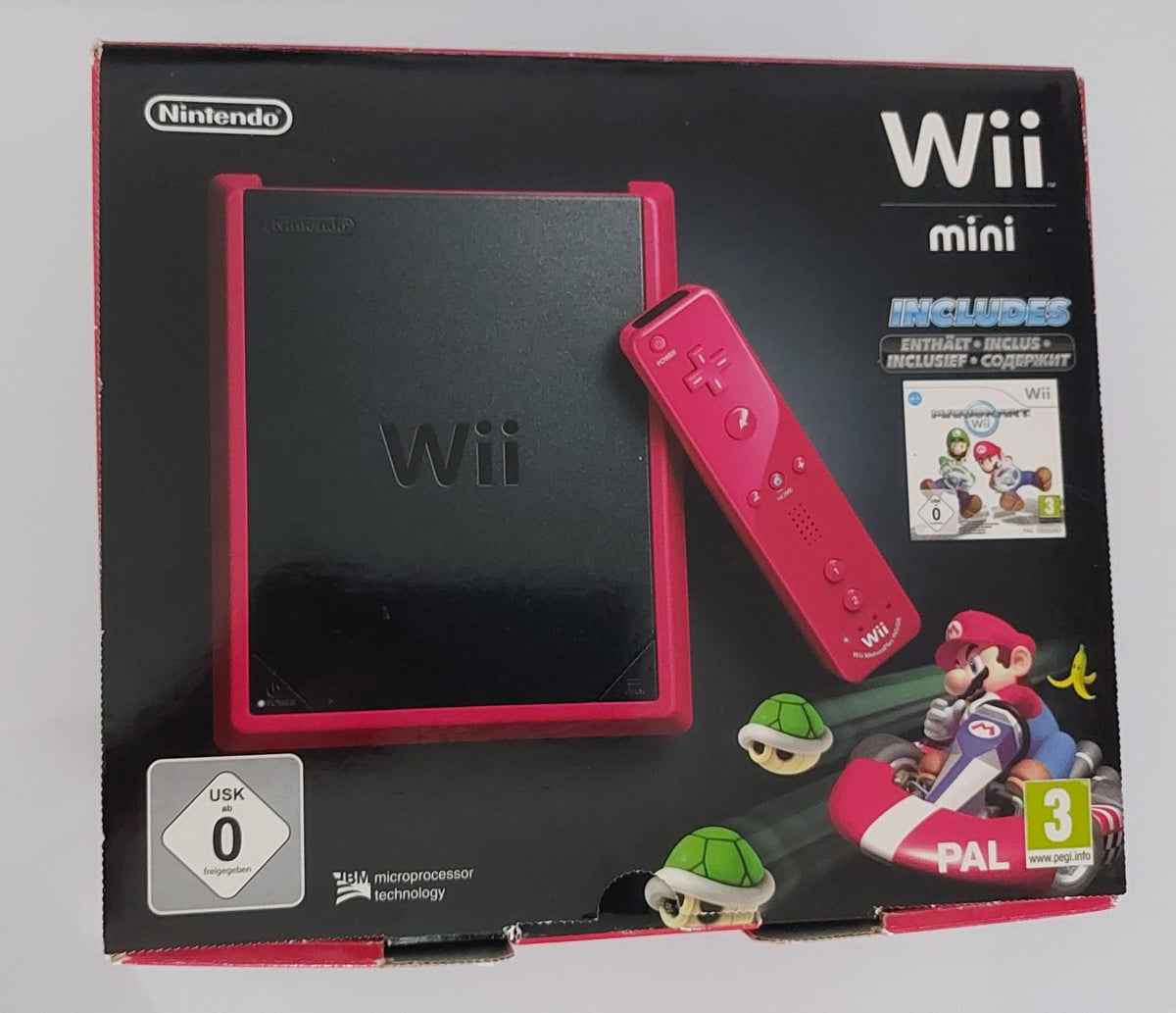 Wii Konsole mini Mario Kart Bundle (Nintendo Wii) [Sehr Gut]