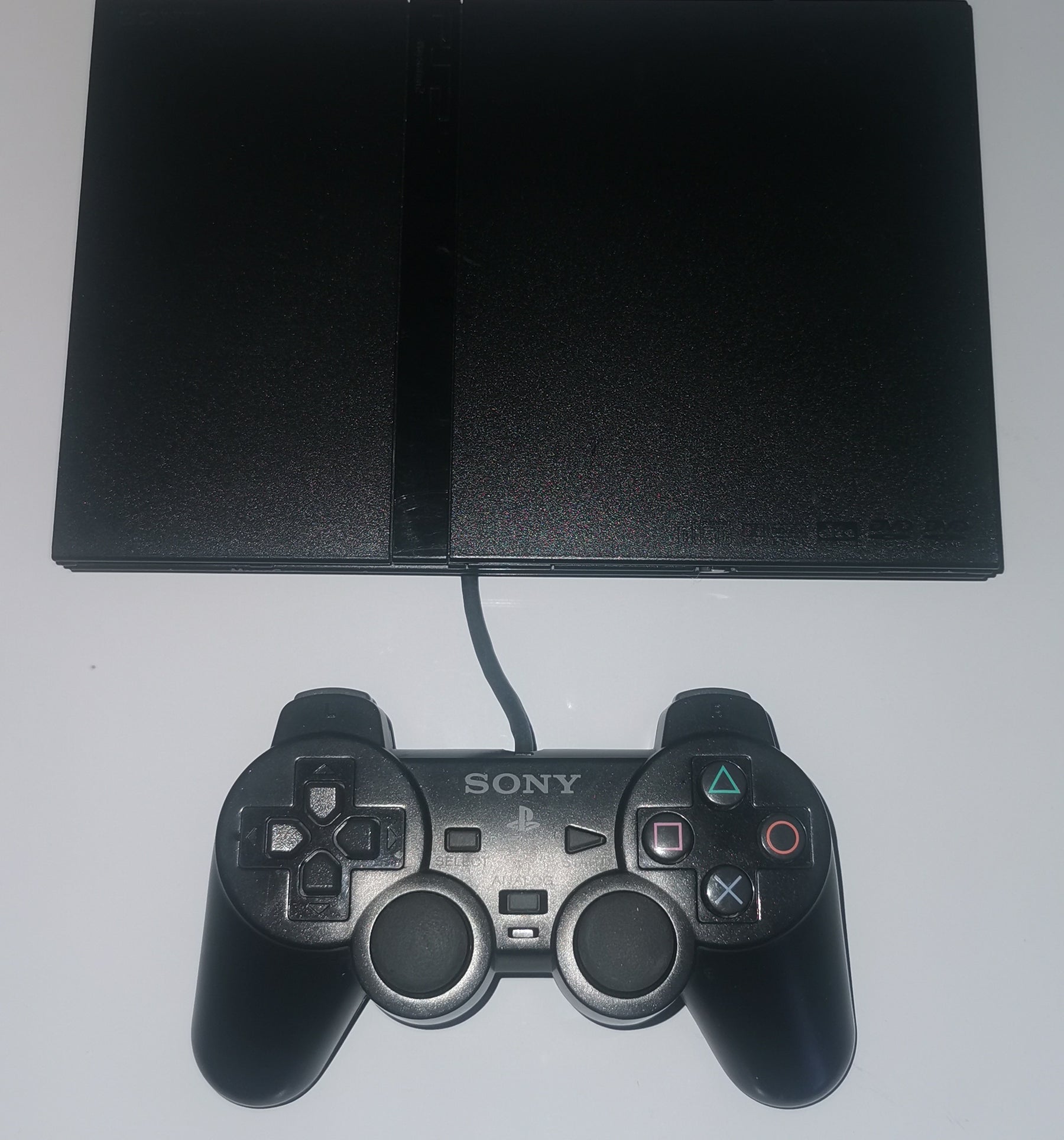 PlayStation 2 PS2 Konsole Slim black (inkl. Dual Shock Controller) [Gut]