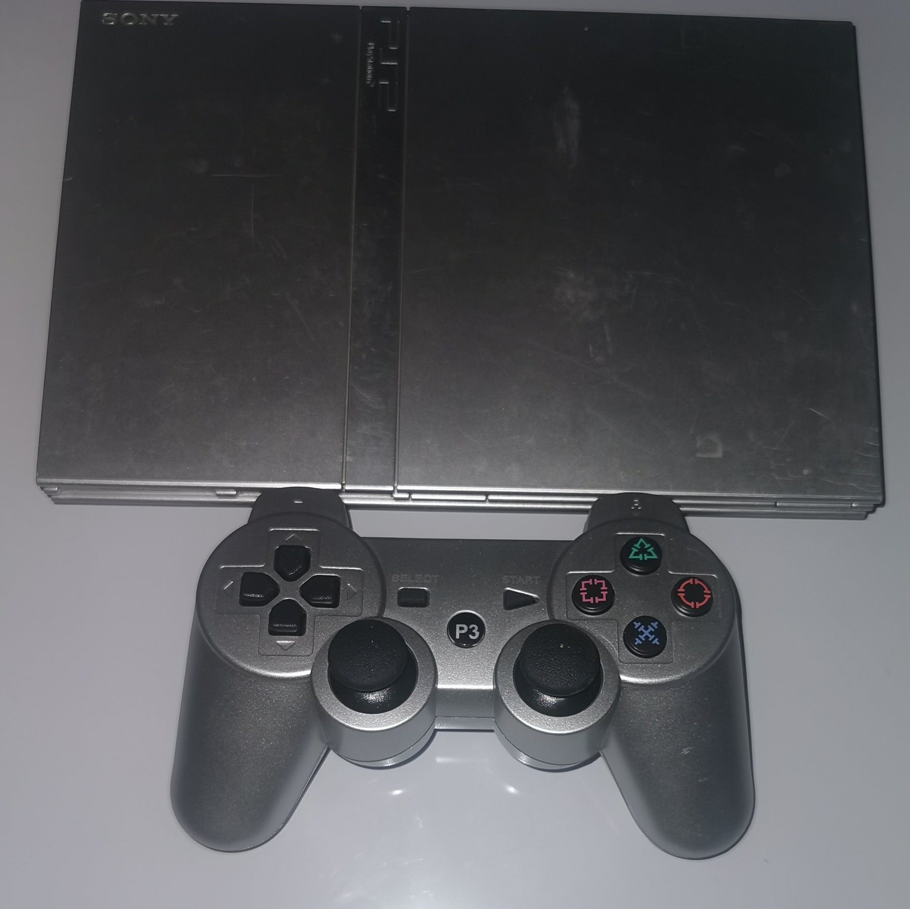 PlayStation 2 PS2 Konsole Slim silber [Akzeptabel]