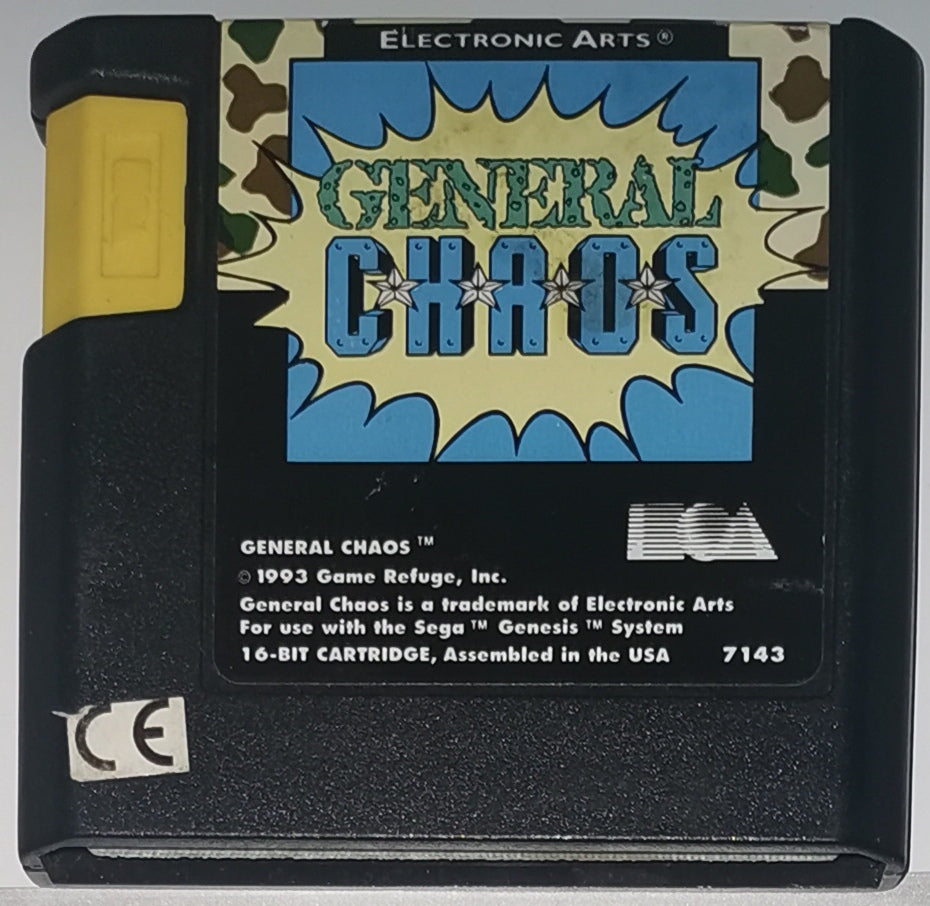 Royal Retro General Chaos 16 Bit SEGA MD Game Card mit Retail Box fuer Sega Mega Drive fuer Genesis [Sehr Gut]
