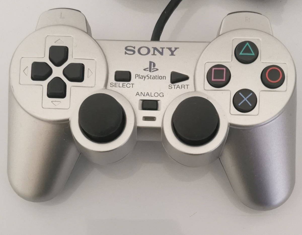 PS2 Playstation 2 Dualshock 2 Controller Original Sony SCPH10010 silber [Gut]