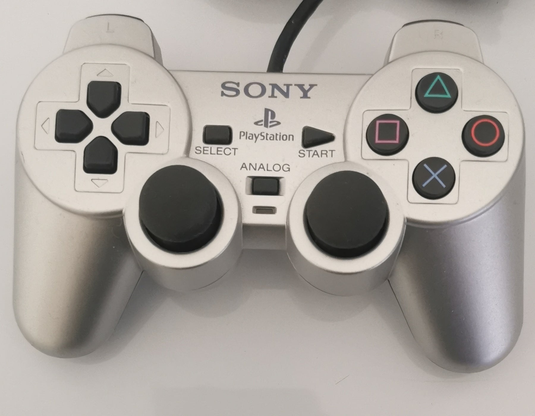PS2 DualShock 2 Controller Satin Silver Renewed (Playstation 2) [Sehr Gut]