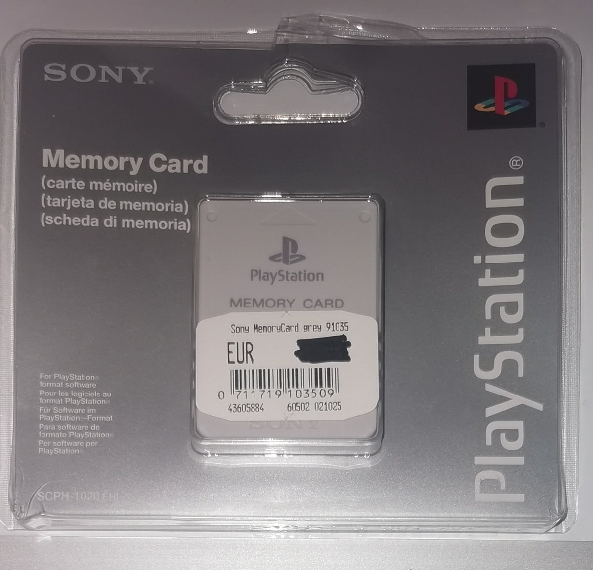 Play Station Memory Card grau Original (Playstation 1) [Wie Neu]