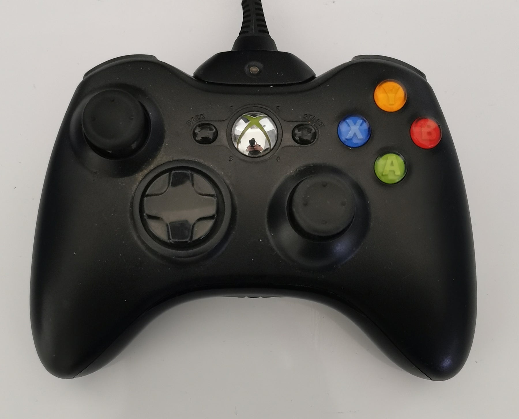 Microsoft Xbox 360 Wired Controller Xbox 360 schwarz Zubehoer fuer Videospiele Gamepad Xbox 360 analogdigital DPad  [Gut]