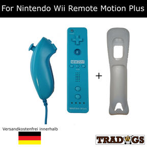 Nintendo Wii Remote Motion Plus 2 in 1 Plus Nunchuk  [Neu]