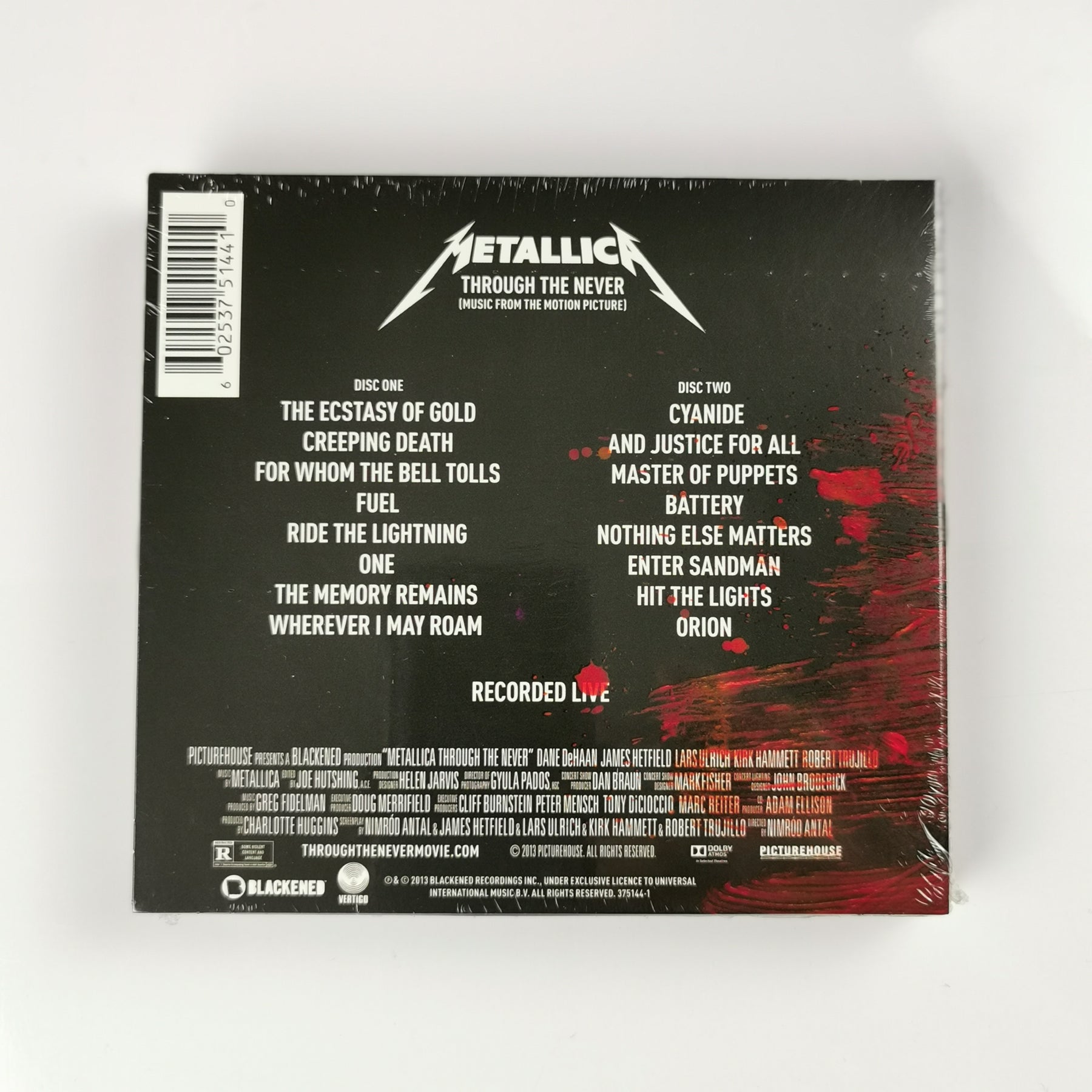 Metallica Through the Never CD