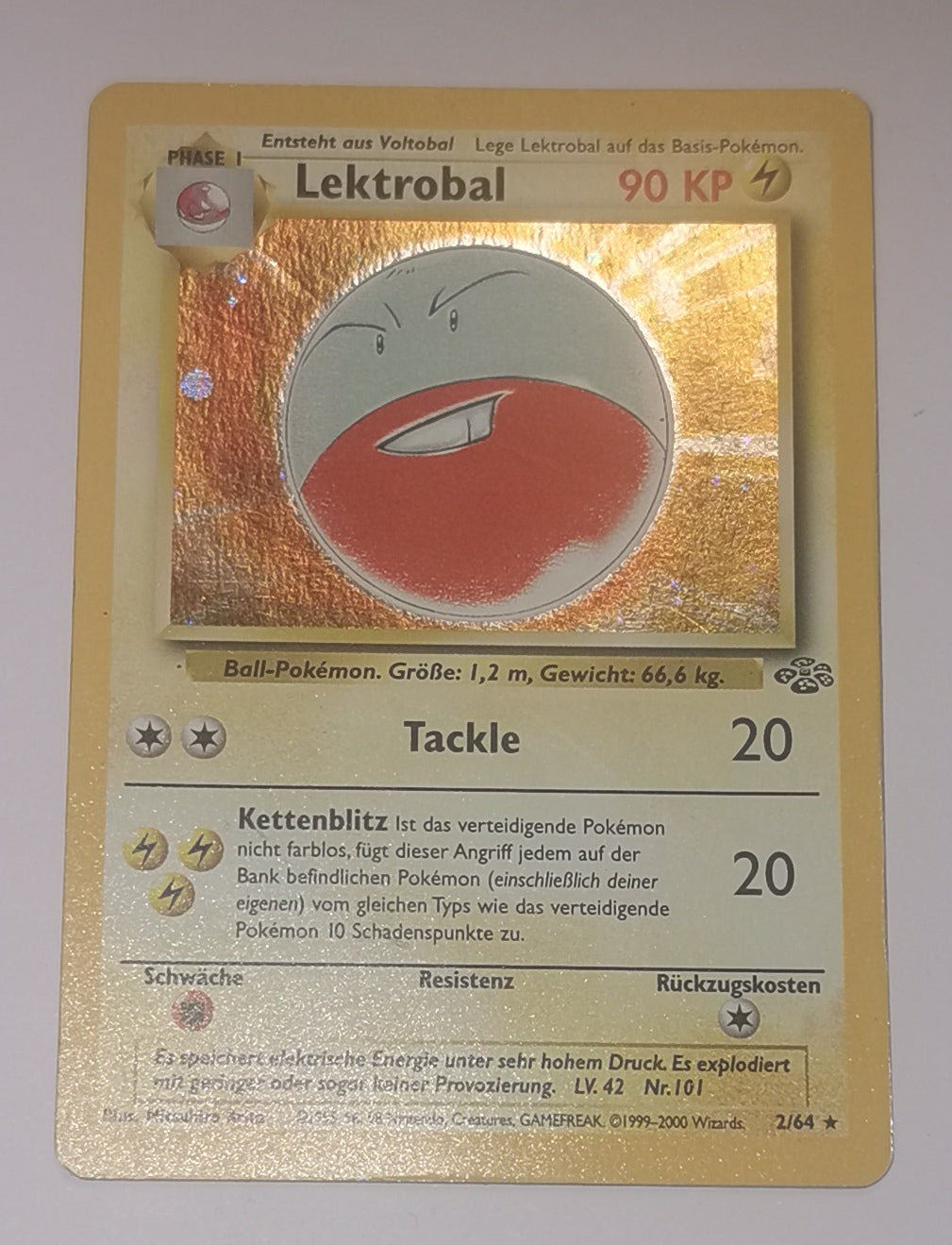 Pokemonkarte Lektroball Dschungel Edition Deutsch [Sehr Gut]